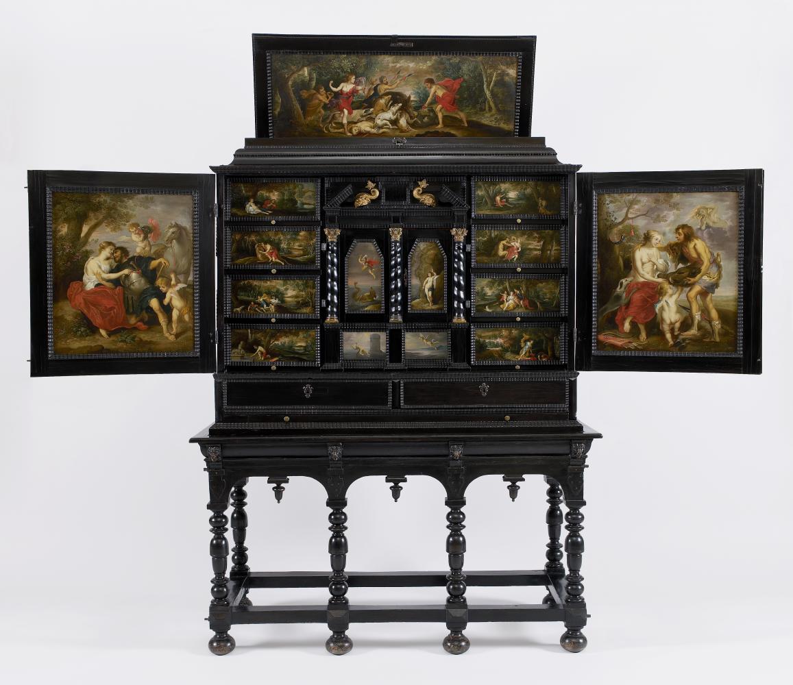 Victor Wolfvoet II en onbekende meubelmaker, Kunstkast, ca. 1640, Collectie Stad Antwerpen, Rubenshuis, publiek domein