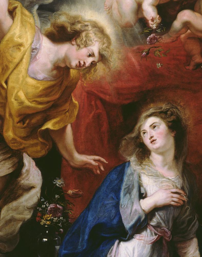 Peter Paul Rubens, De Annunciatie, 1610-1628, Collectie Stad Antwerpen, Rubenshuis, publiek domein