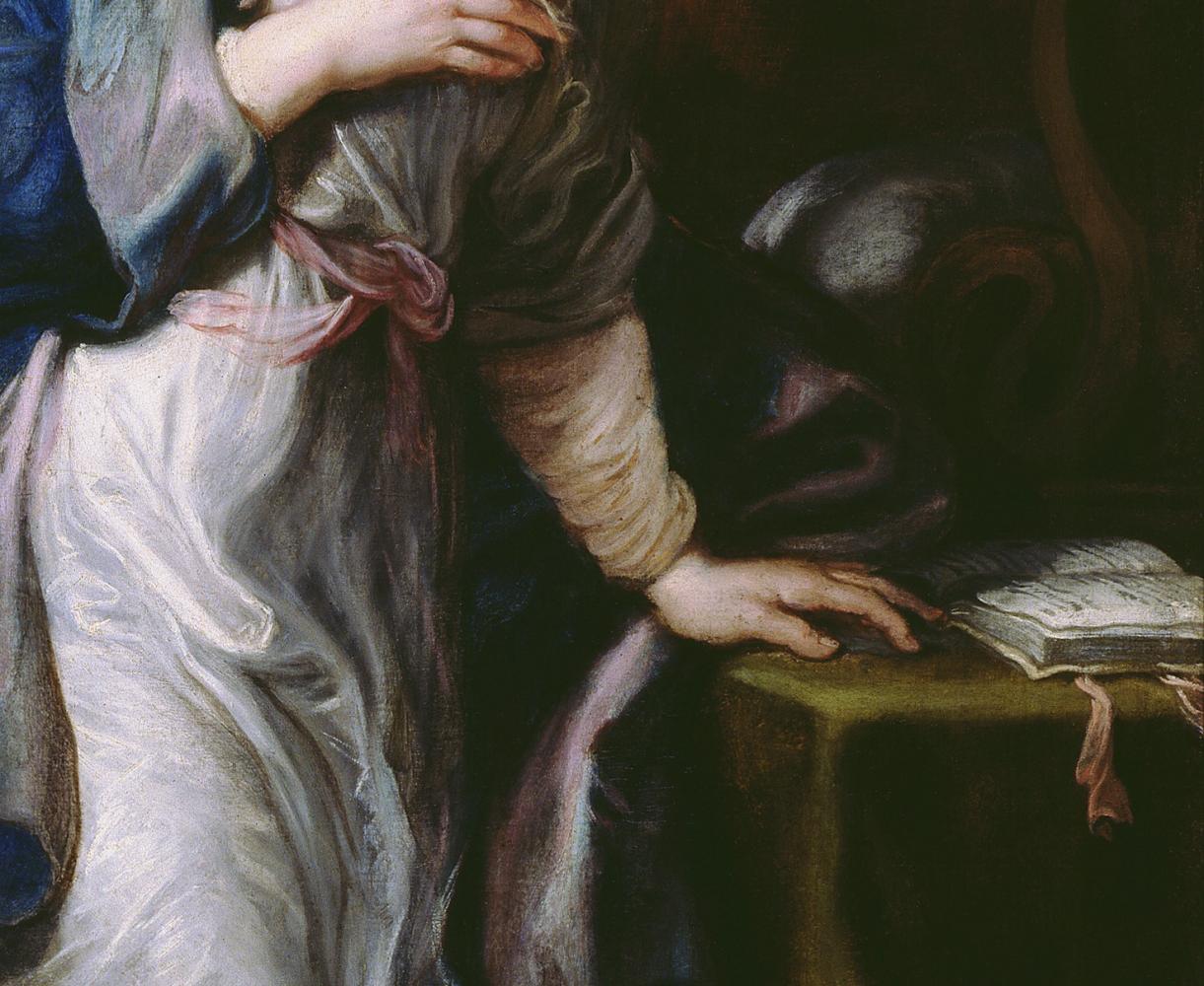 Peter Paul Rubens, The Annunciation (detail), 1610-1628, City of Antwerp Collection, Rubenshuis, public domain