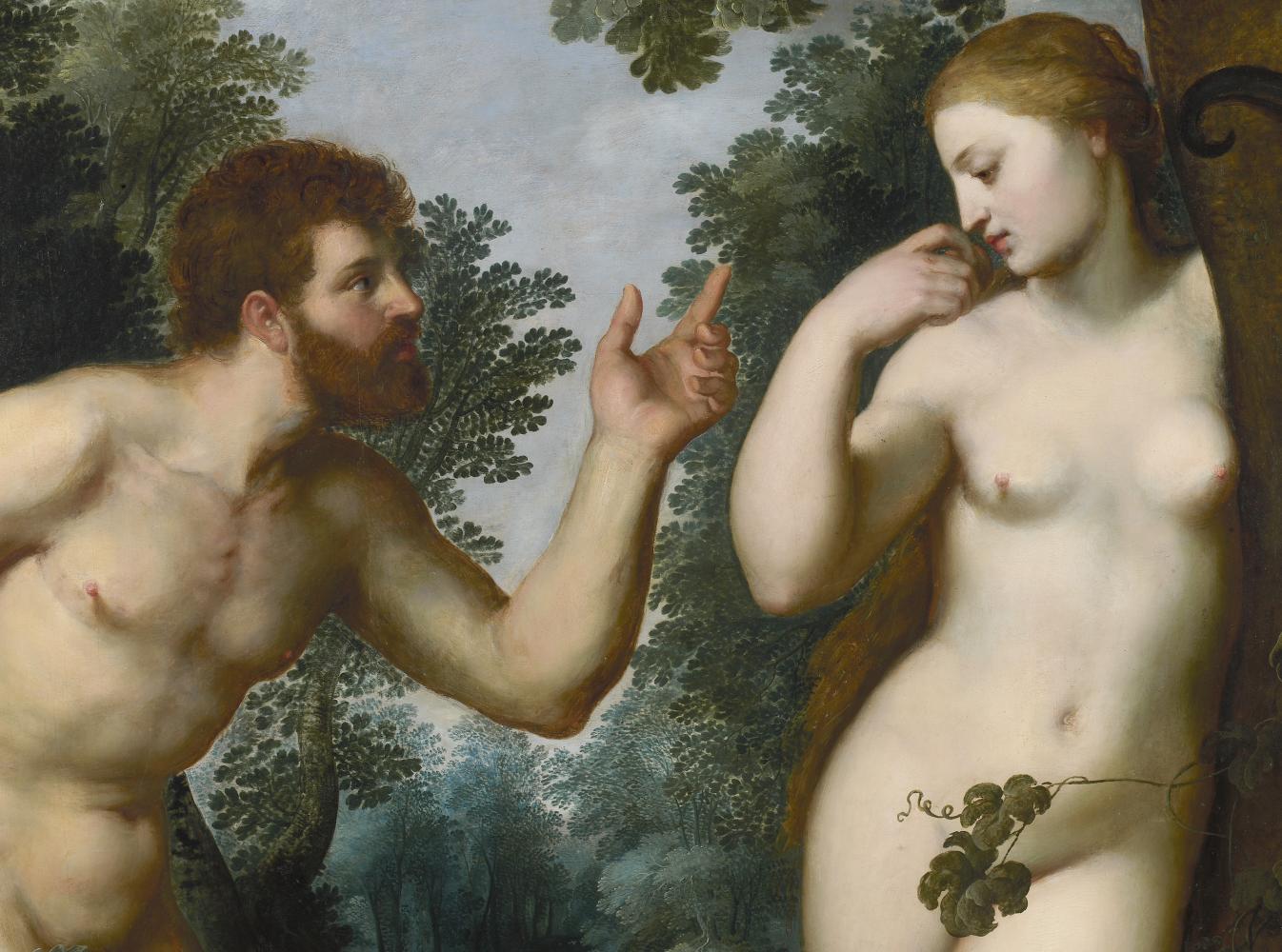 Peter Paul Rubens, Adam und Eva (Detail), 1598-1600, Sammlung der Stadt Antwerpen, Rubenshuis, gemeinfrei