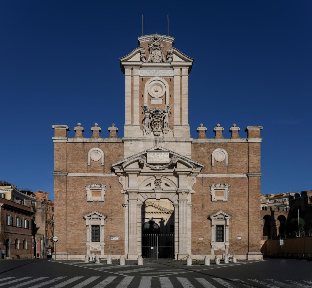 Porta Pia, foto door Monticiano, Wikimedia Commons, crop van origineel, CC BY-SA 4.0