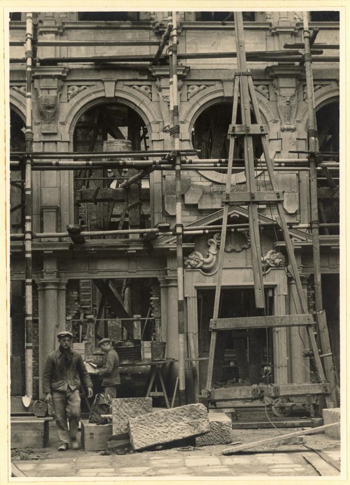 De restauratie van het Rubenshuis van 1939 - 1946, Collectie Stad Antwerpen, Rubenshuis, publiek domein.