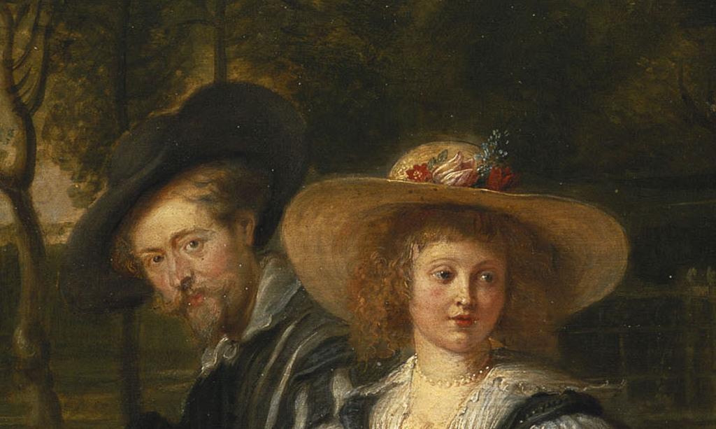 Peter Paul Rubens und Atelier, Der Spaziergang im Garten (Peter Paul Rubens, Helena Fourment und Nicolaas Rubens)(Detail), um 1630-1631, Bayerische Staatsgemäldesammlungen, Alte Pinakothek (München), CC BY-SA 4.0