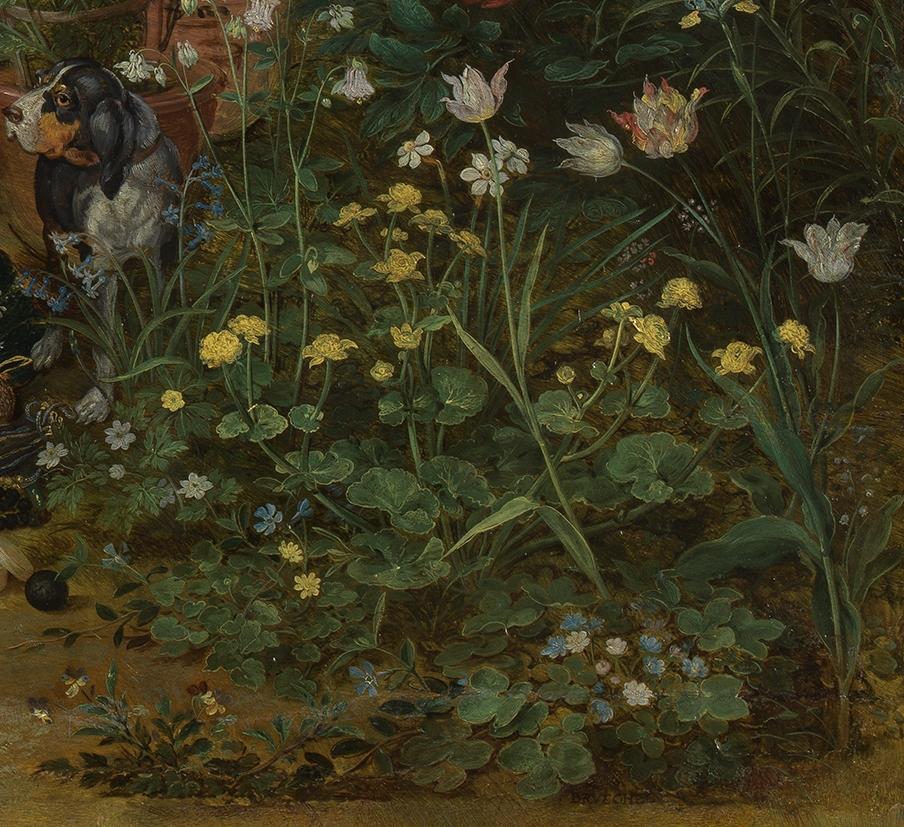 Jan Brueghel I und Peter Paul Rubens, Allegorie des Geruchssinns (Detail), um 1617 - 1618, Museo Nacional del Prado (Madrid)