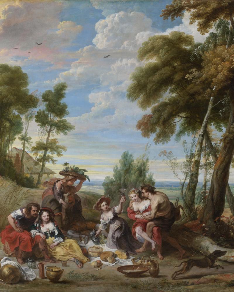 Jan Wildens en Victor II Wolfvoet, Pastorale, ca. 1644 - 1652, Collectie Vlaamse Gemeenschap, in permanente bewaring bij Rubenshuis, publiek domein