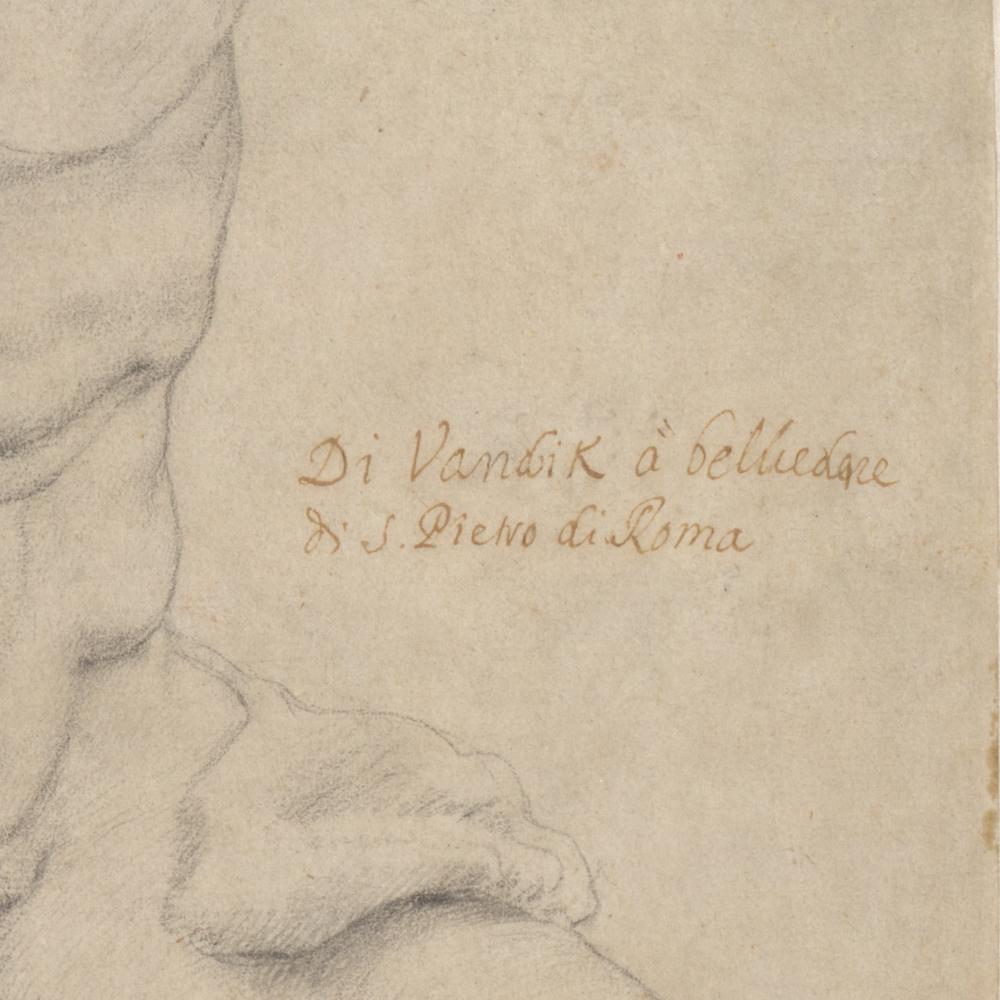 Peter Paul Rubens, Torso Belvedere (detail), 1600-1603, Collectie Stad Antwerpen, Rubenshuis, publiek domein