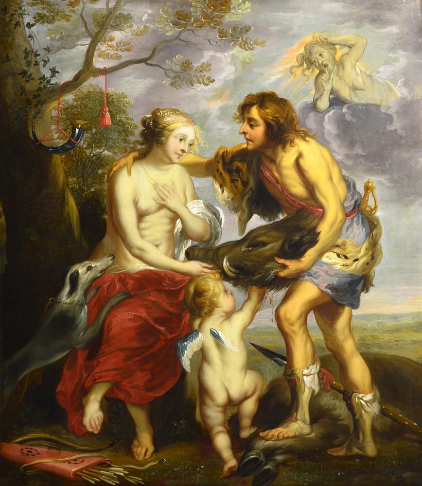 Onbekende meubelmaker en Victor Wolfvoet II, Kunstkast (detail), circa 1640, Rubenshuis, publiek domein