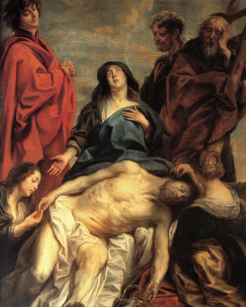 Jacques Jordaens, De bewening, Collectie Vlaamse Gemeenschap, in permanente bewaring bij Rubenshuis, publiek domein