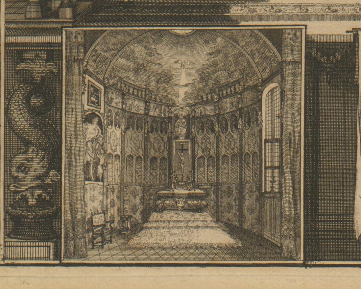 Jacob Harrewijn, Het Rubenshuis te Antwerpen (detail), 1692, Collectie Stad Antwerpen, Rubenshuis, publiek domein