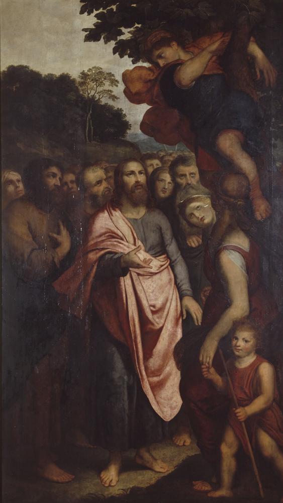 Otto van Veen, Die Berufung des Zacheus, sitzend in einem Feigenbaum, 1556-1629, KMSKA (Antwerpen), CC0