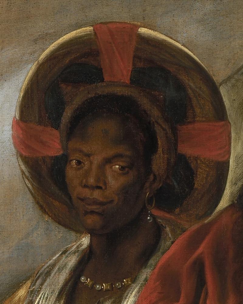 Jacques Jordaens, Mozes en zijn Ethiopische vrouw (detail), 1645-1650, Collectie Vlaamse Gemeenschap, in permanente bewaring bij Rubenshuis, publiek domein