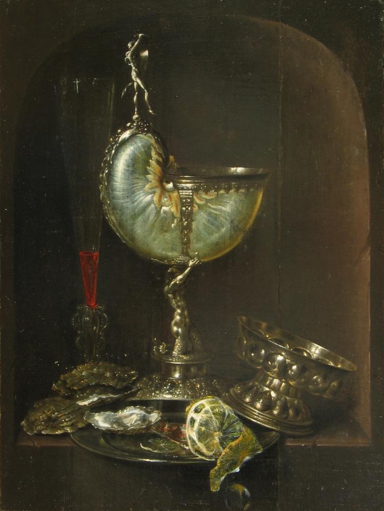 Willem Kalf, Stilleven met nautilusbeker, 1600-1699, Collectie Stad Antwerpen, MAS, publiek domein