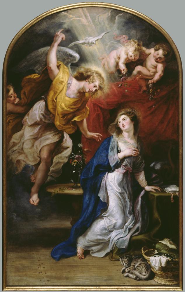 Peter Paul Rubens, De Annunciatie, ca. 1628, Collectie Stad Antwerpen, Rubenshuis, publiek domein