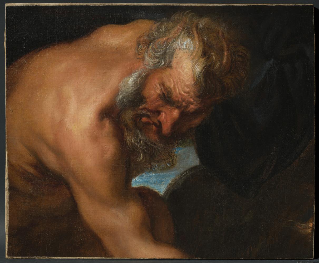 toegeschreven aan Anthony van Dyck, Hoofd van Jupiter, privécollectie, in langdurige bruikleen aan het Rubenshuis, publiek domein