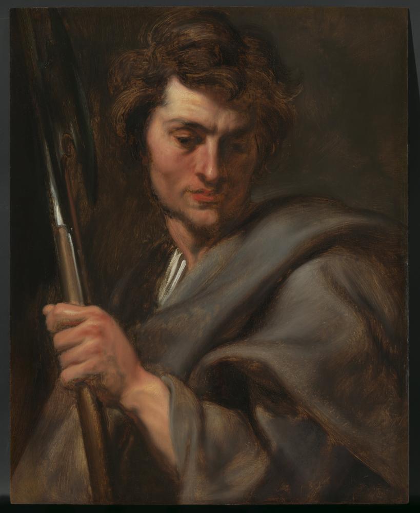 Anthony van Dyck, Heilige Matheus, 1618-1620, Koning Boudewijnstichting, in langdurige bruikleen aan het Rubenshuis, publiek domein