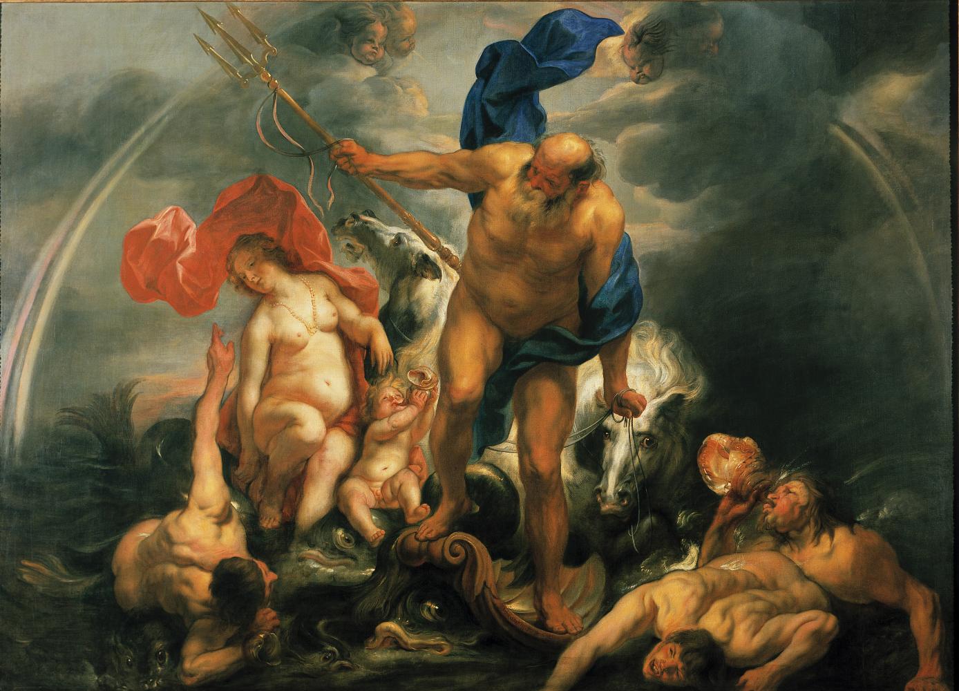 Jacques Jordaens, Neptune et Amphitrite, vers 1648, Collection de la Communauté flamande, conservée en permanence à la Rubenshuis, domaine public