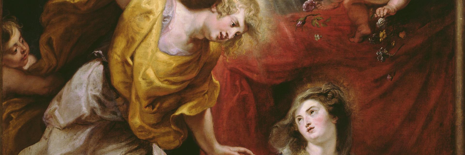 Peter Paul Rubens, De Annunciatie, 1610-1628, Collectie Stad Antwerpen, Rubenshuis, publiek domein