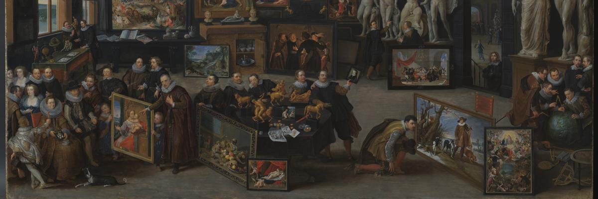 Willem van Haecht II, De kunstkamer van Cornelis van der Geest, 1628, Collectie Stad Antwerpen, Rubenshuis, publiek domein